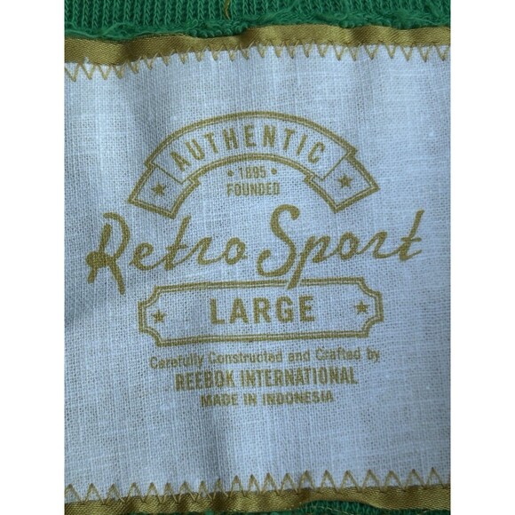Hartford Whalers Lace-Up Jersey Sweater Green Large Retro Sport Reebok Throwback - Picture 3 of 8